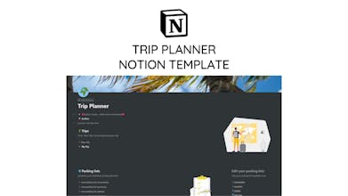 Notion Trip Planner Template gallery image
