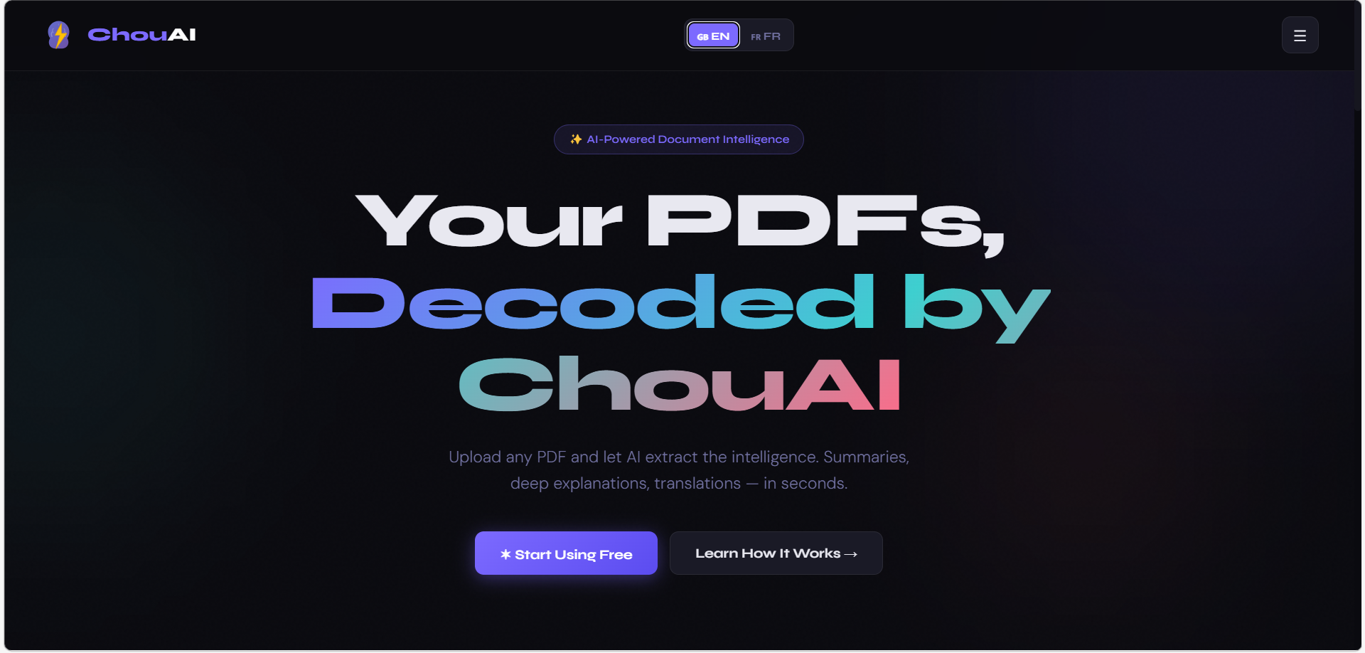 chouAI-free AI PDF 