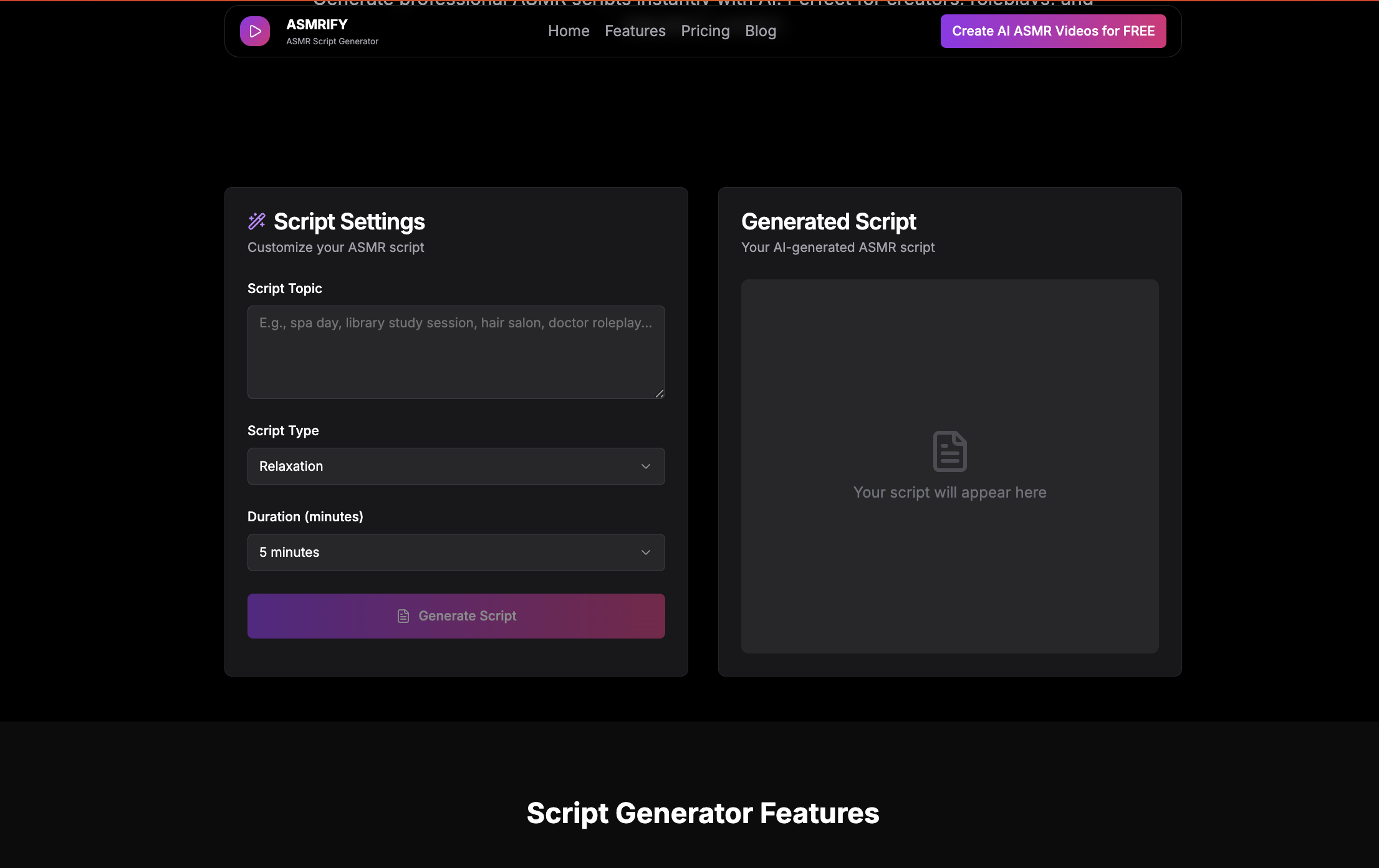 ASMRify.com - Screenshot 3 preview