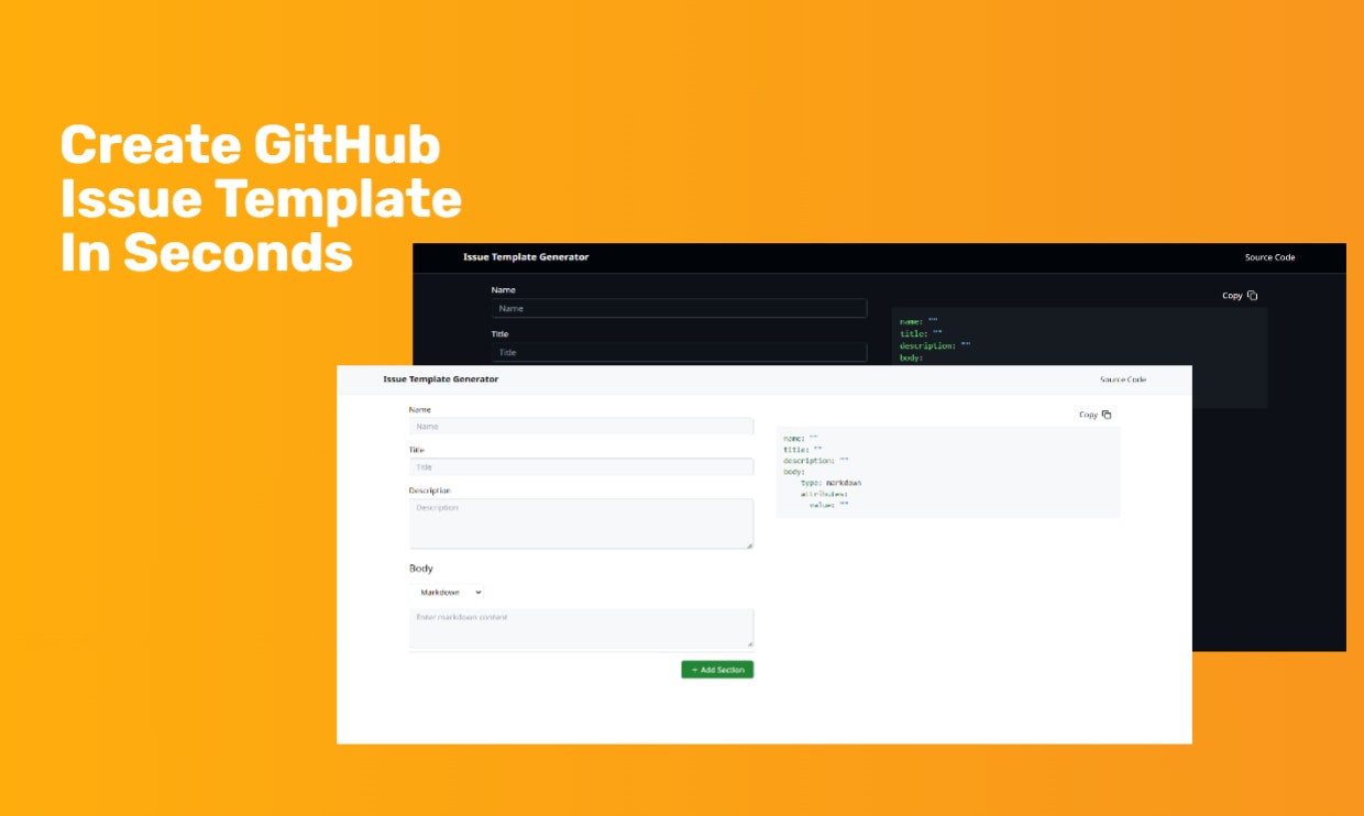 เครื่องกำเนิดเทมเพลตปัญหา GitHub media 1