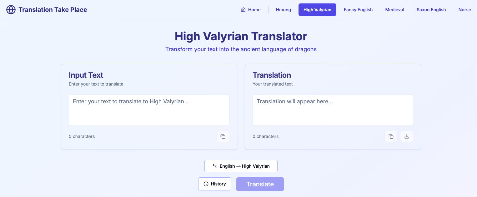 Translation Take Place - Screenshot 3 showing product features and functionality