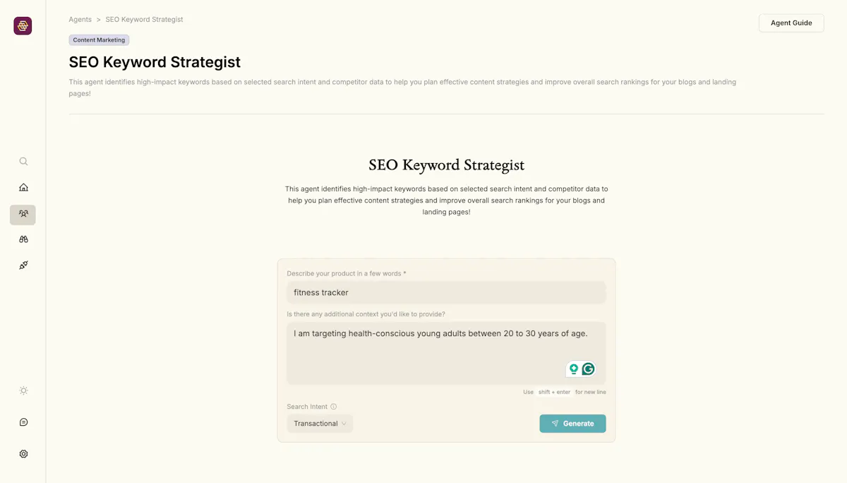 SEO Keyword Strategist