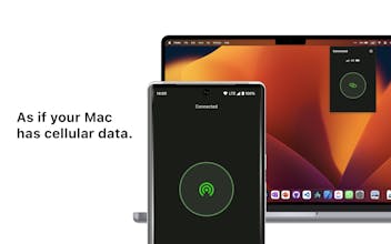La connessione internet intelligente di Cellular attiva su MacBook, migliorando senza soluzione di continuità l&rsquo;esperienza online.