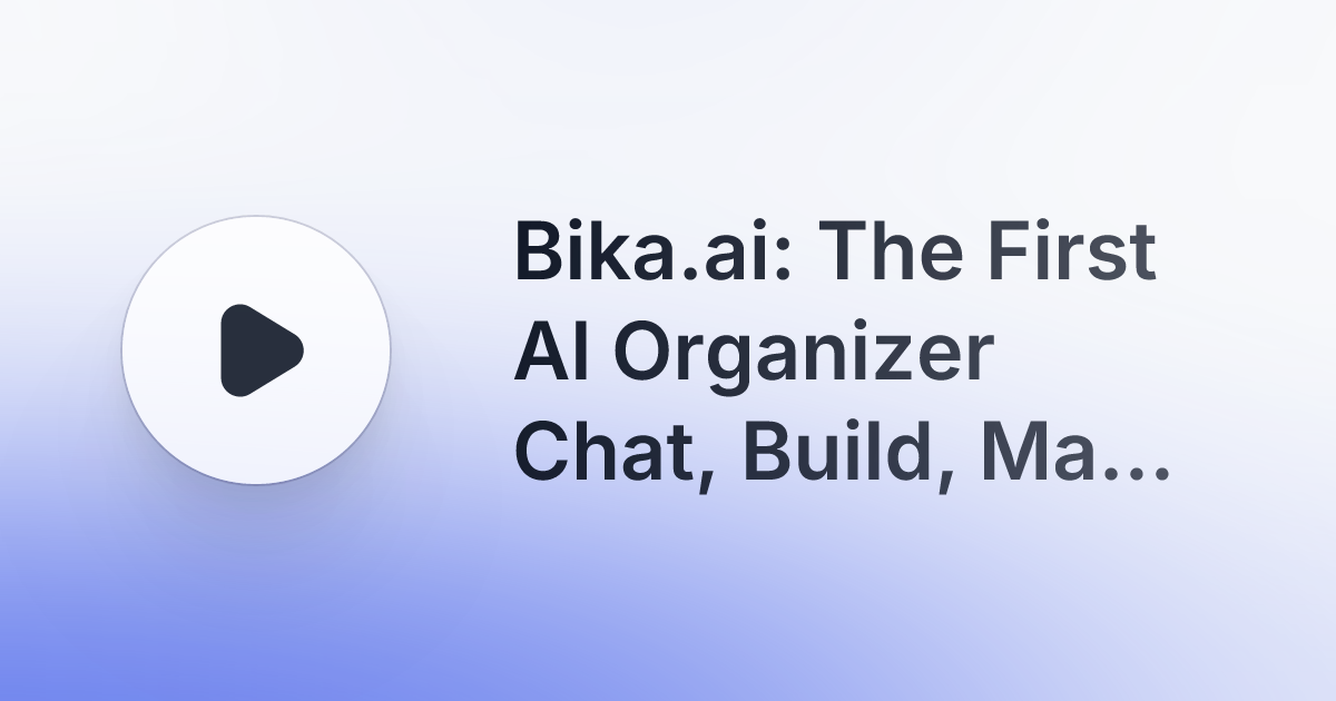 Bika.ai: AI-Powered Organization for One-Person Companies
