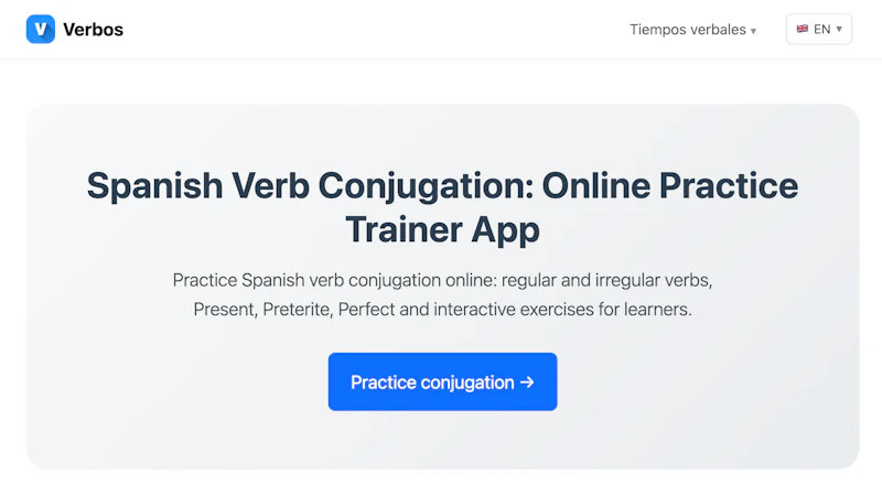 Verbos.app — Master Spanish Verbs screenshot 2