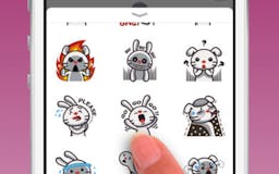 Cute Rabbit Emoji media 1