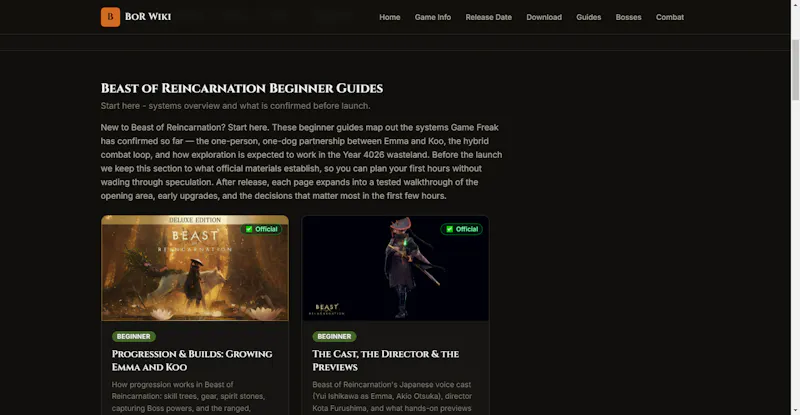 Beast of Reincarnation Wiki screenshot 4