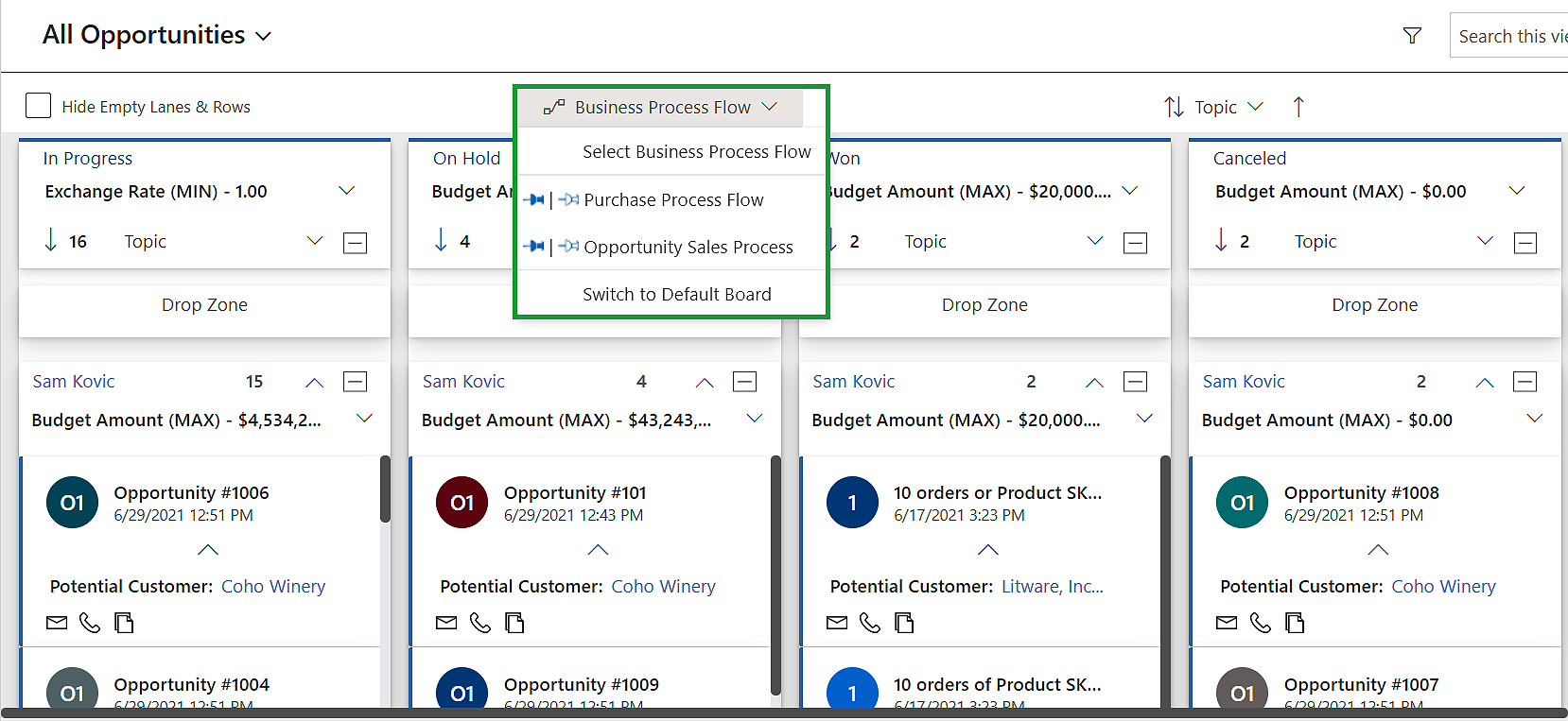 Kanban -bord - Kaartgebaseerde Kanban View voor Dynamics 365 & Dataverse media 5
