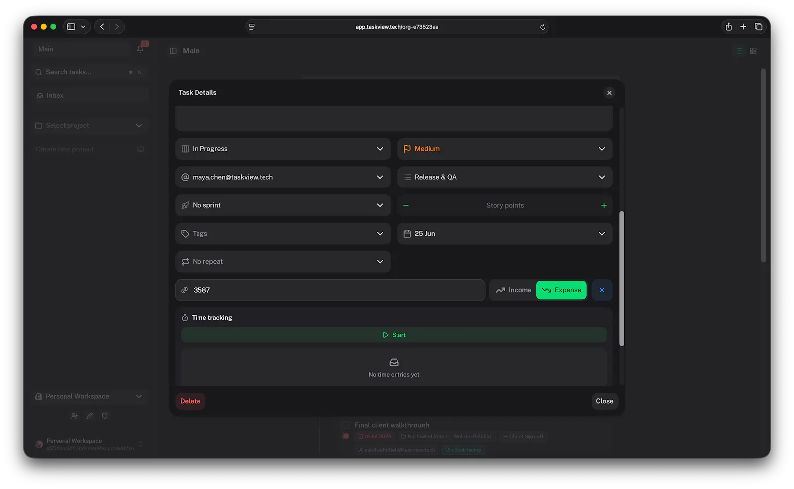 TaskView screenshot 4