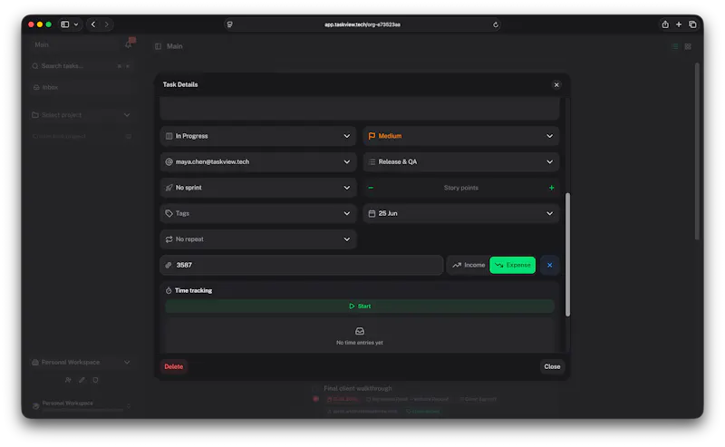 TaskView screenshot 4