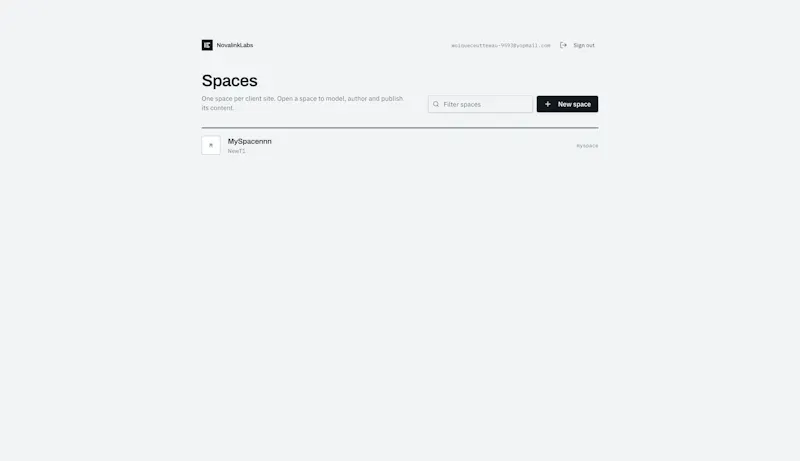 NovalinkLabs CMS screenshot 4