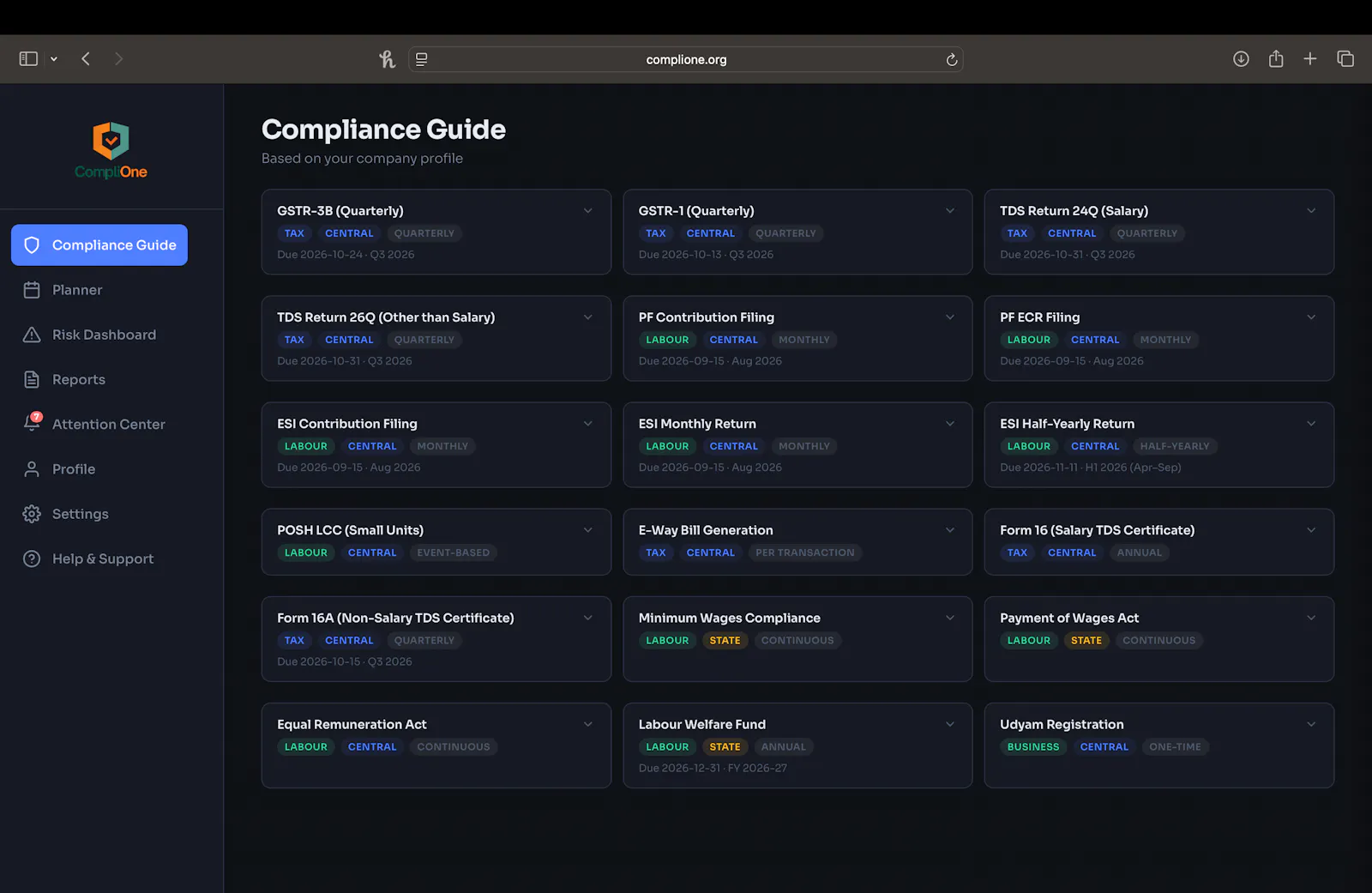 CompliOne screenshot 1