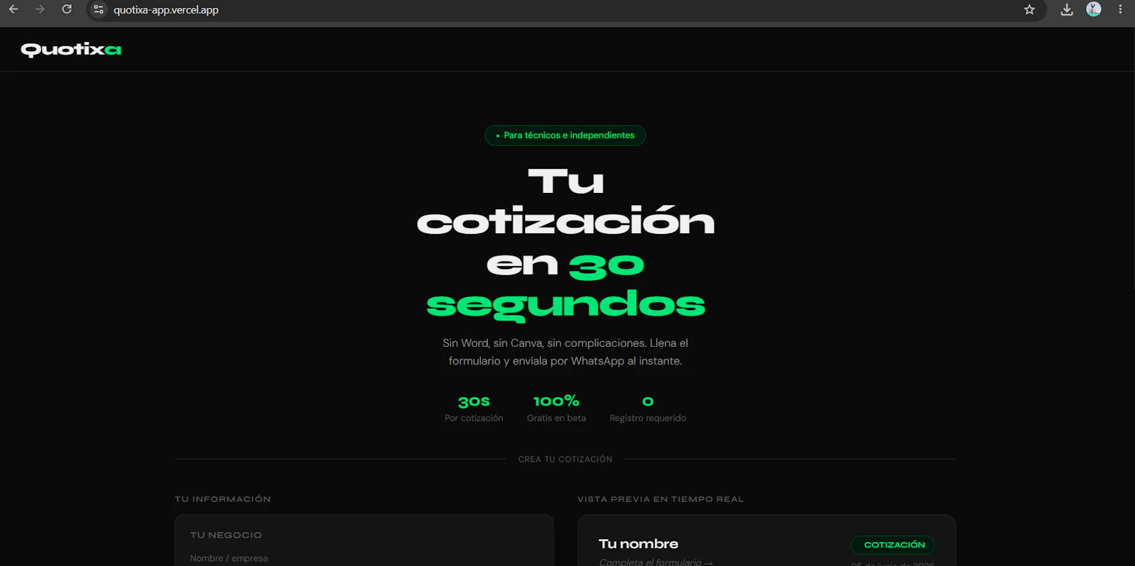 Quotixa screenshot 1