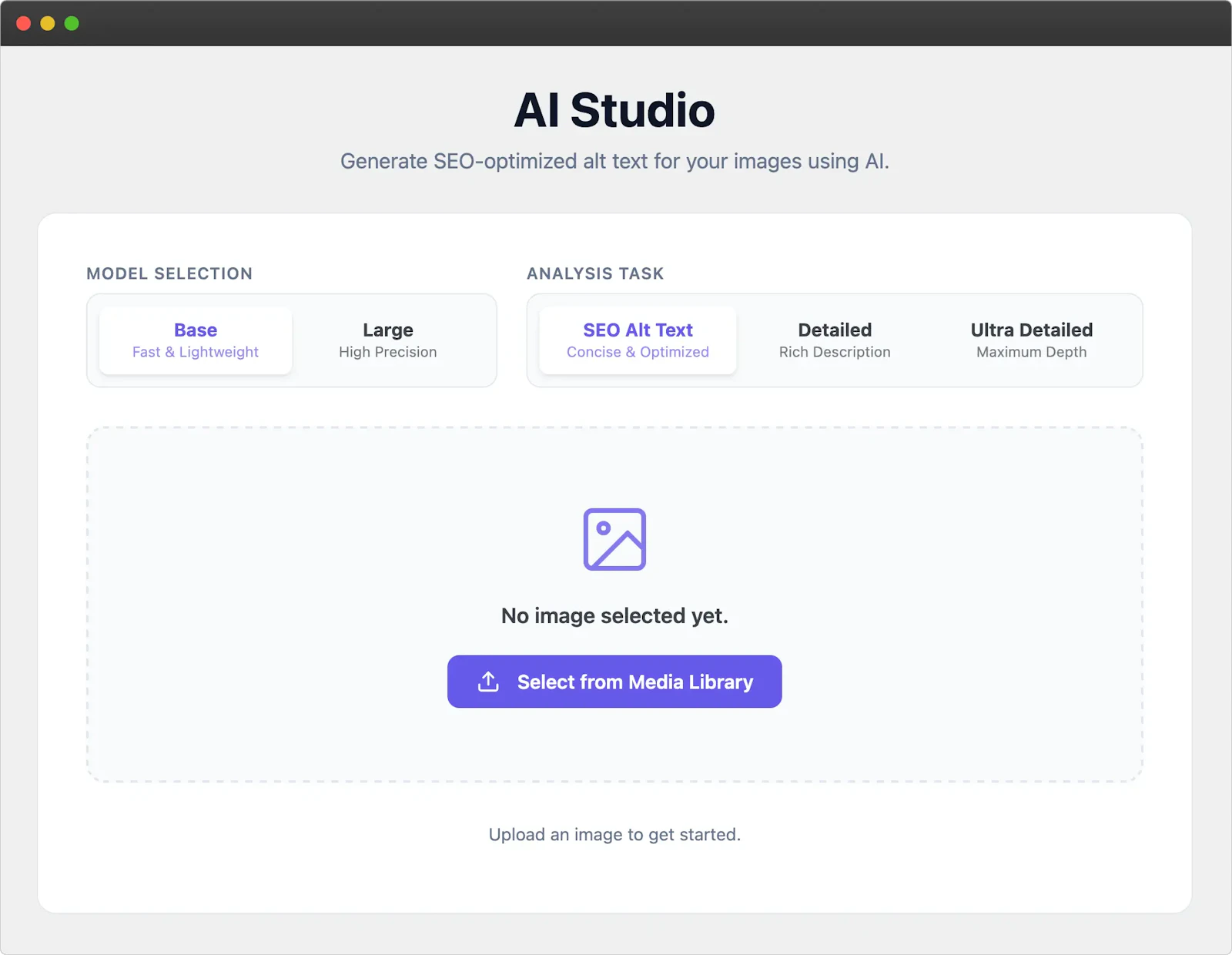 Altivo - WordPress Image SEO Plugin screenshot 1