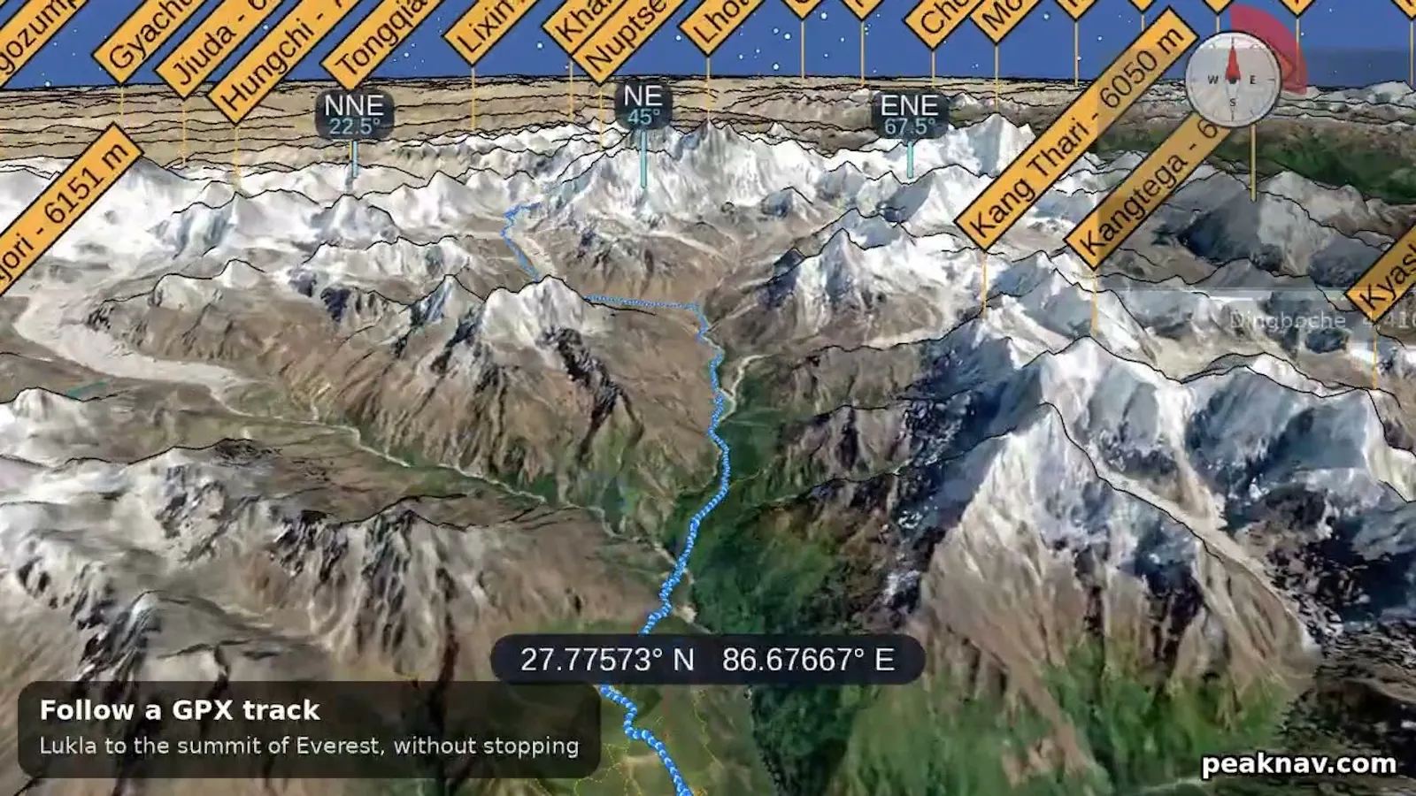PeakNav screenshot 1 (video preview)