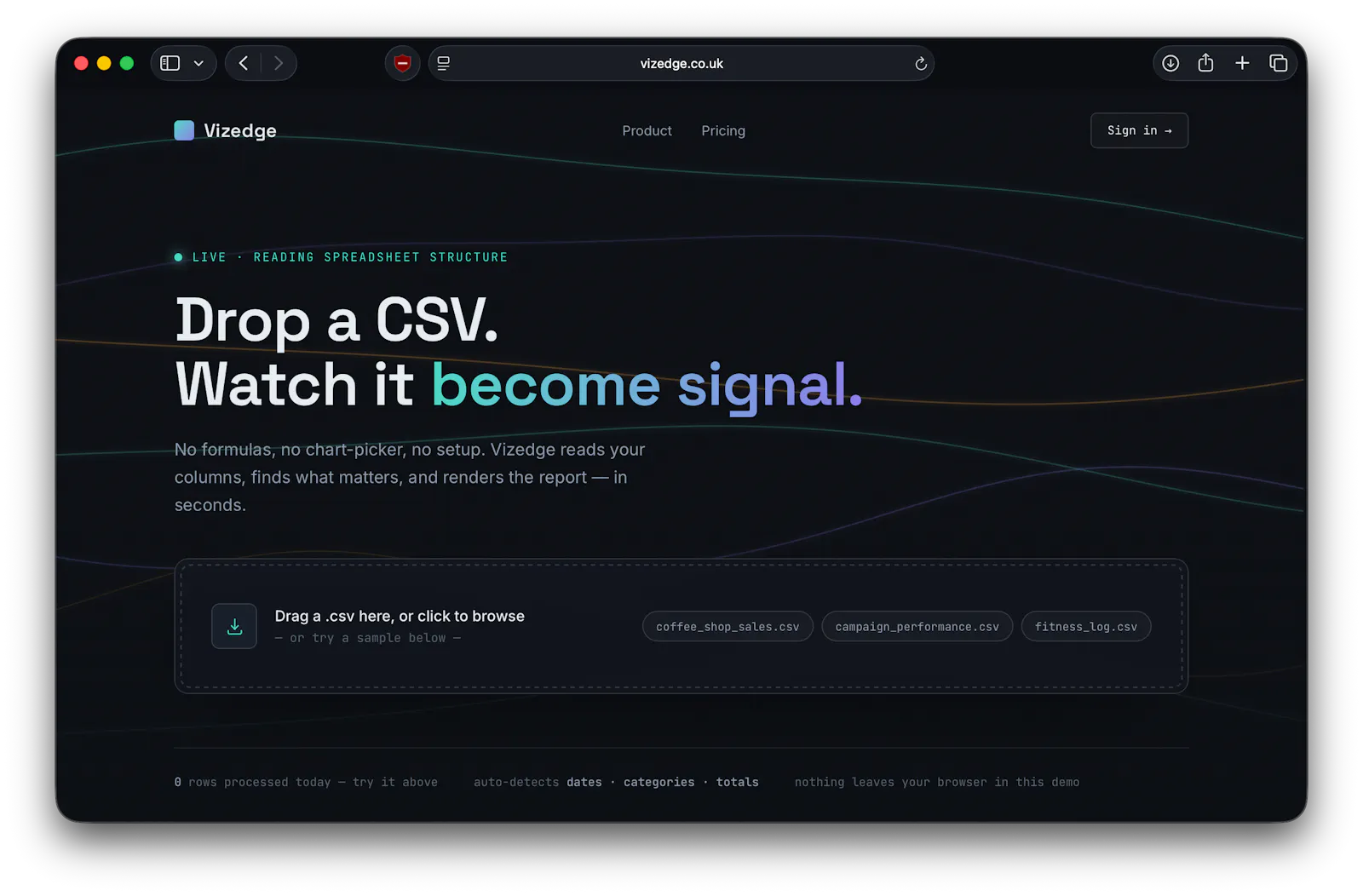 Vizedge screenshot 1