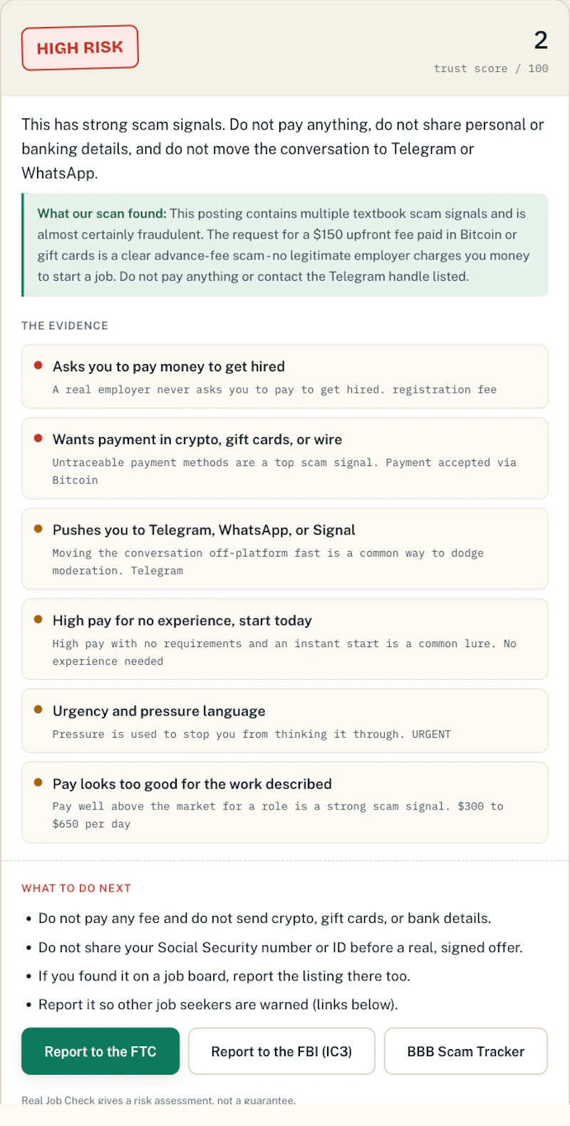 Real Job Check screenshot 2