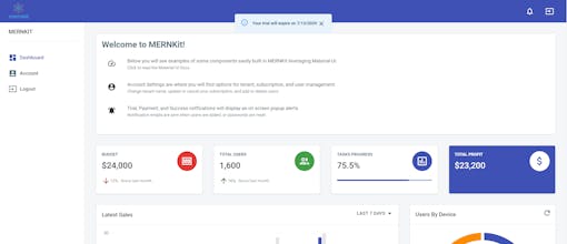 MERNKit SaaS Boilerplate gallery image