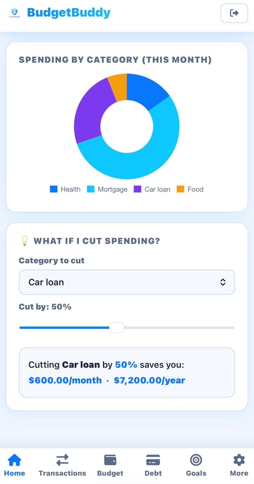 BudgetBuddy gallery image