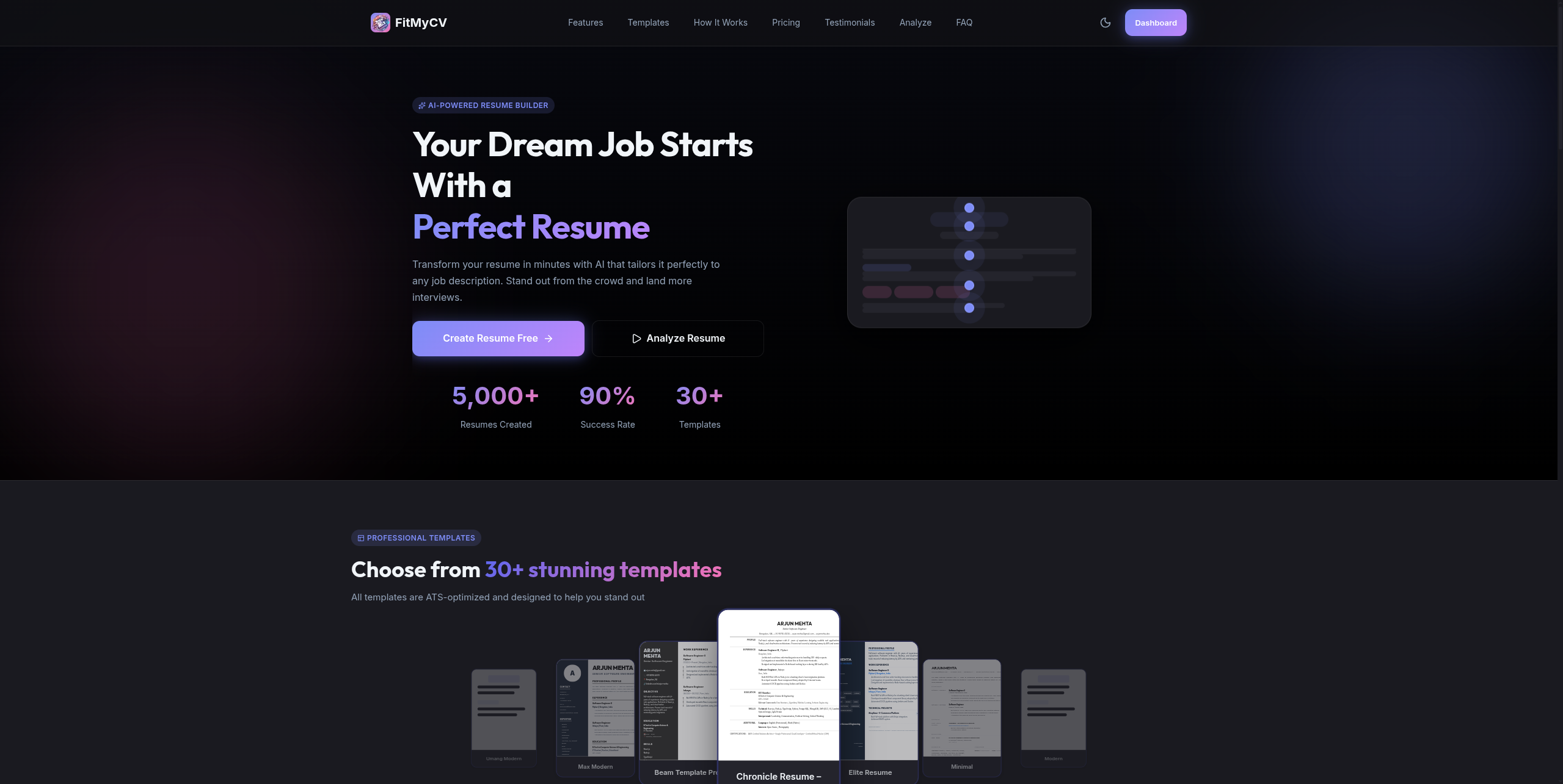 FitMyCV - Screenshot 5 showing product features and functionality