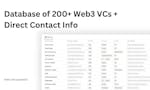 Web3 VCs Database image