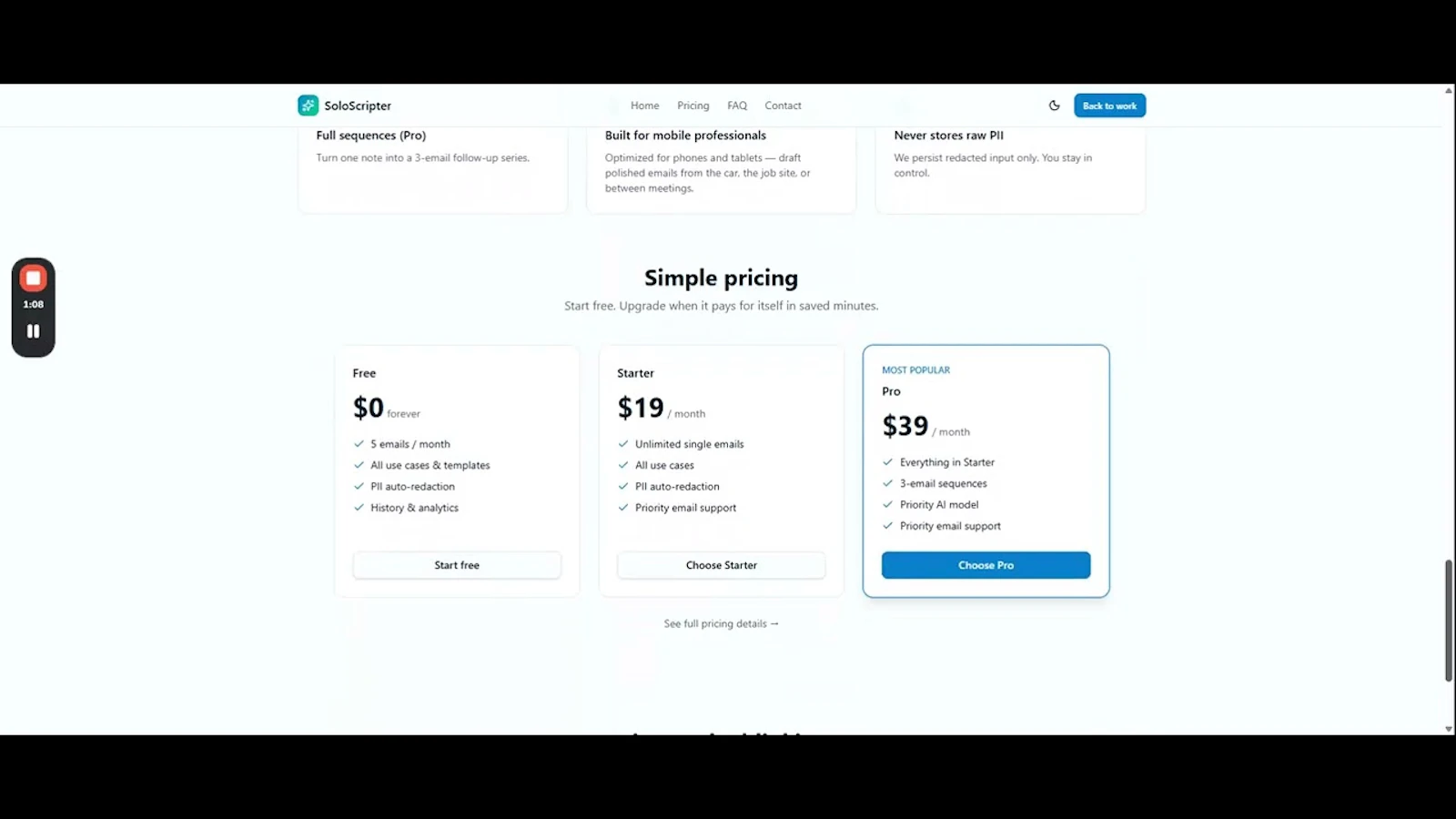 SoloScripter screenshot 1 (video preview)