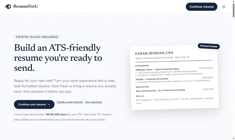 ResumeForU screenshot 4