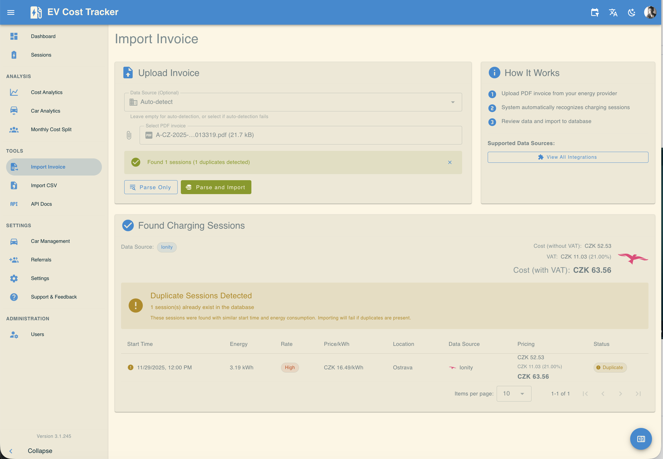 EV Cost Tracker gallery image