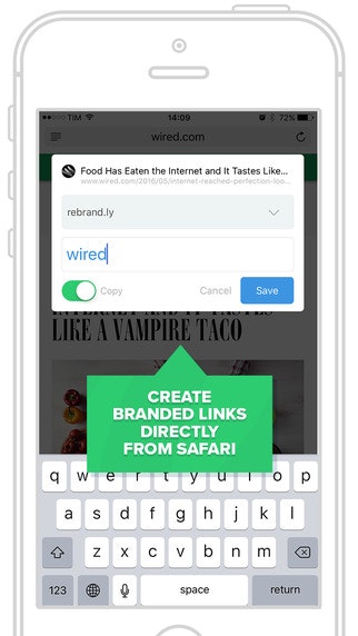 Rebrandly iOS gallery image