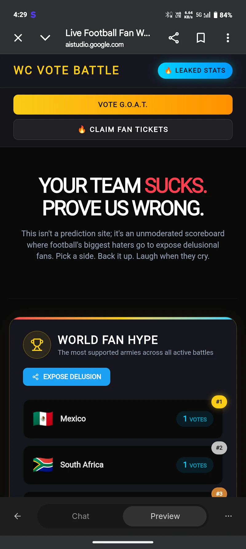 2026 fifa world cup fans vote  screenshot 3