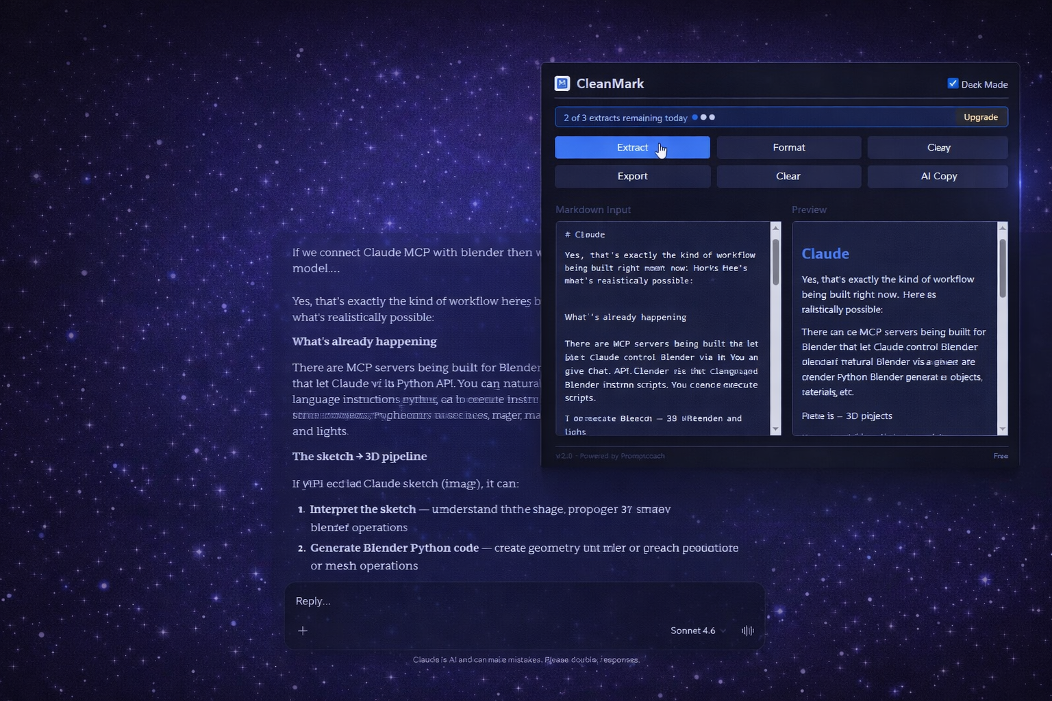 CleanMark - Smart Markdown Extractor gallery image
