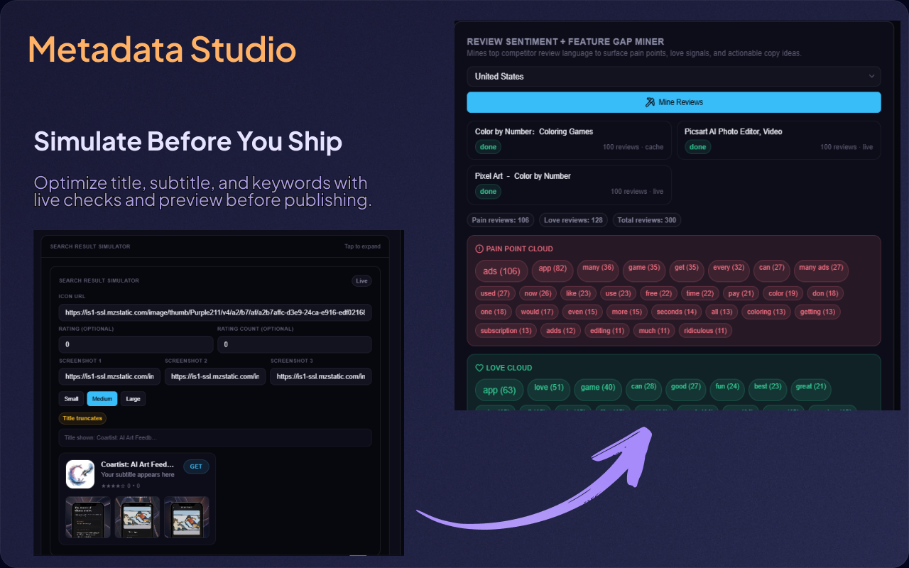 KeywordLens AI - Screenshot 3 showing product features and functionality