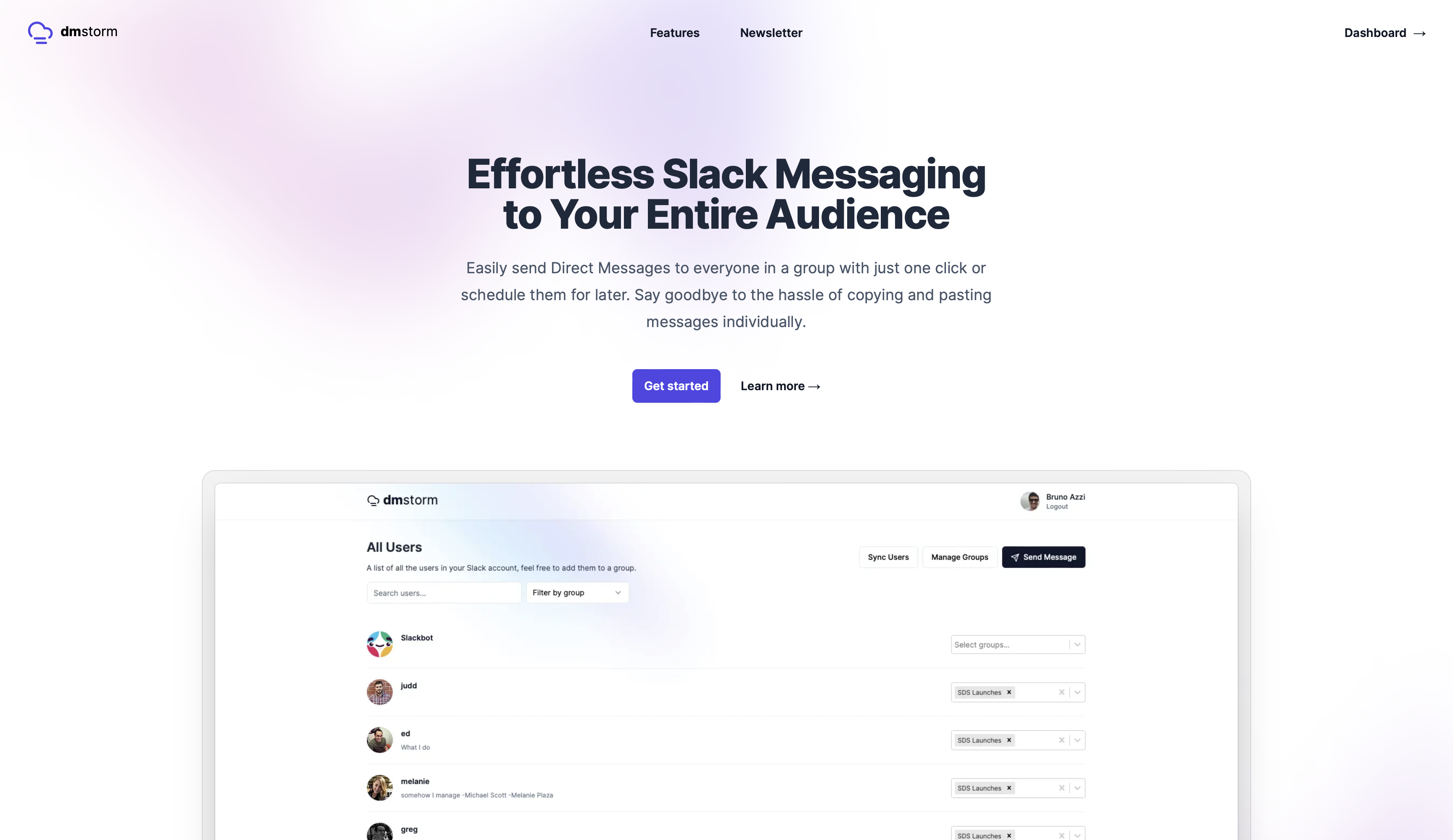 DM 폭풍 - Slack DM을 대량으로 보냅니다 미디어 2