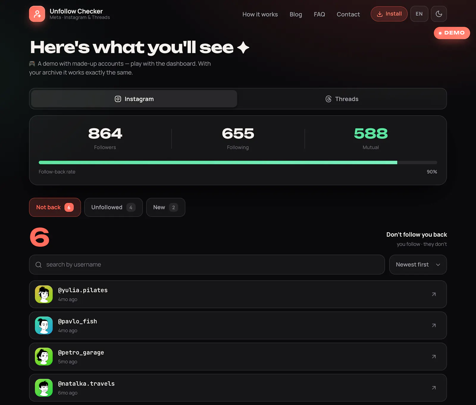 Unfollow Checker screenshot 4