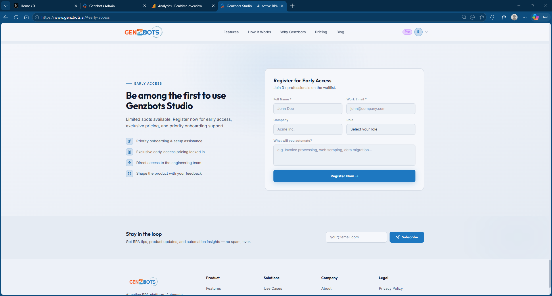 Genzbots Studio - Workflow designer gallery image