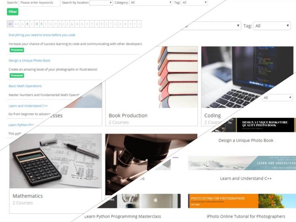 البرنامج المساعد كتالوج دورة WordPress media 3