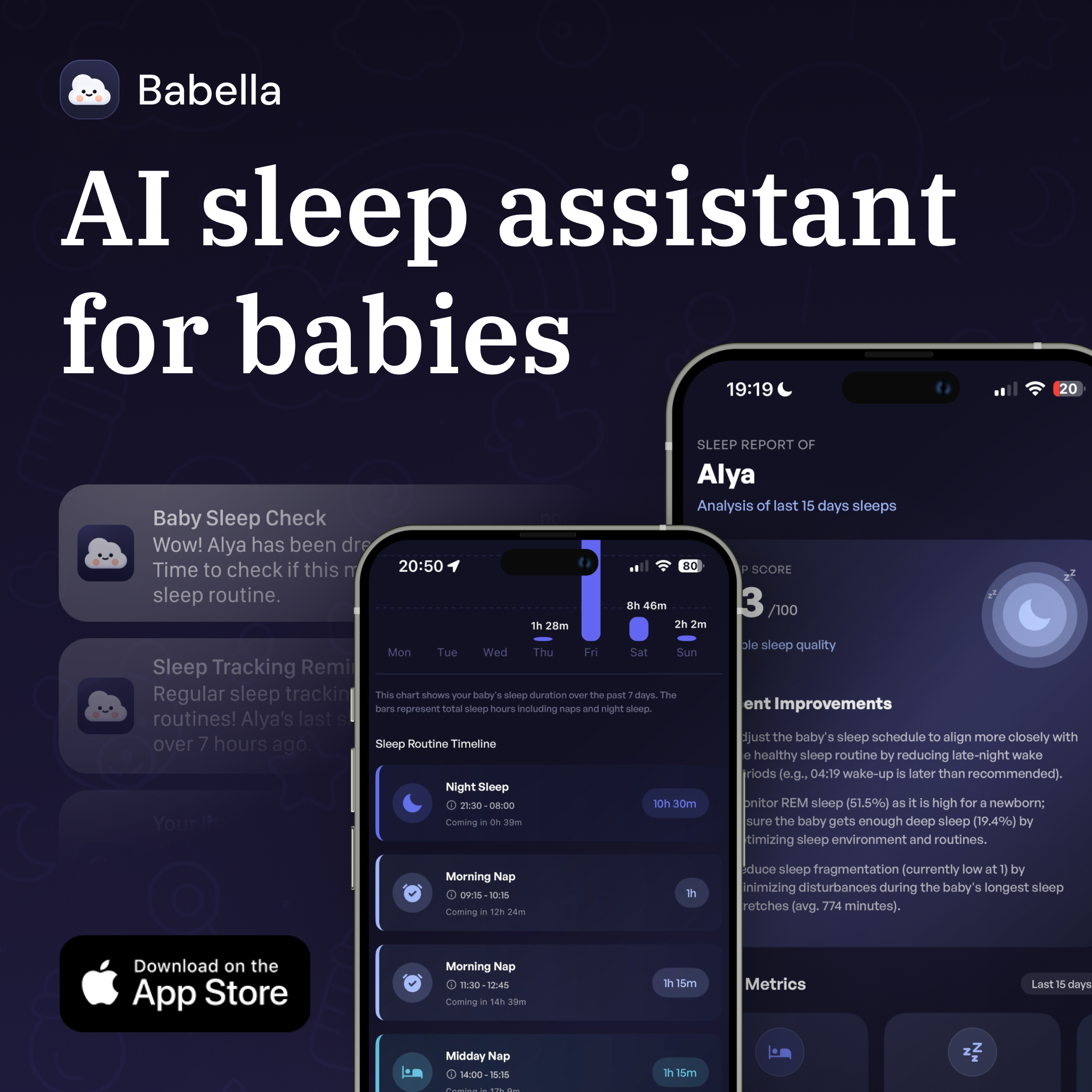 Mídia 1 de Babella: AI Assistente para dormir bebê