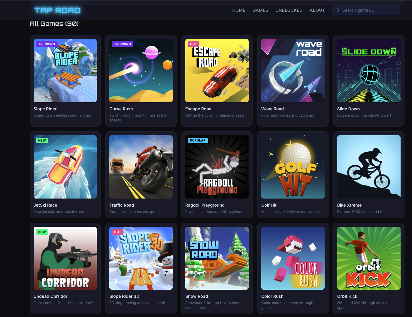 Tap Road Game gallery image