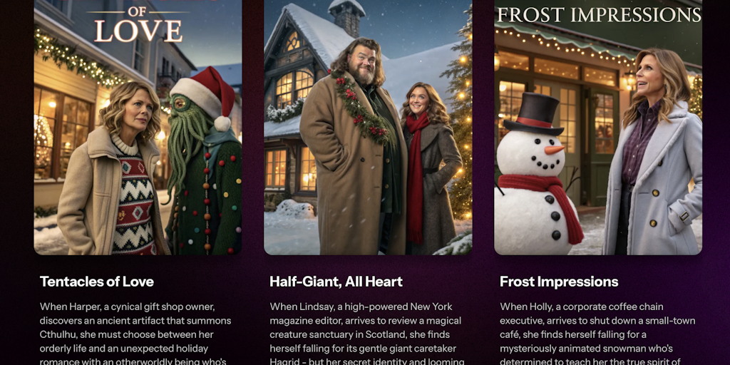 AI xmas movie generator