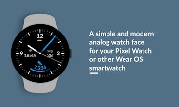 Analog One watch face for Wear OS gallery image