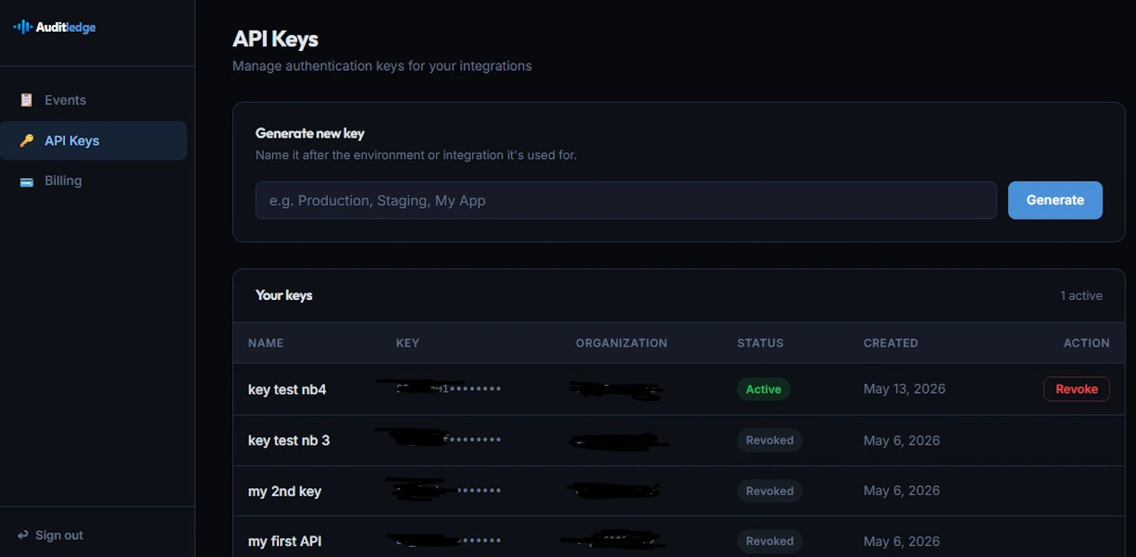 Auditledge screenshot 4