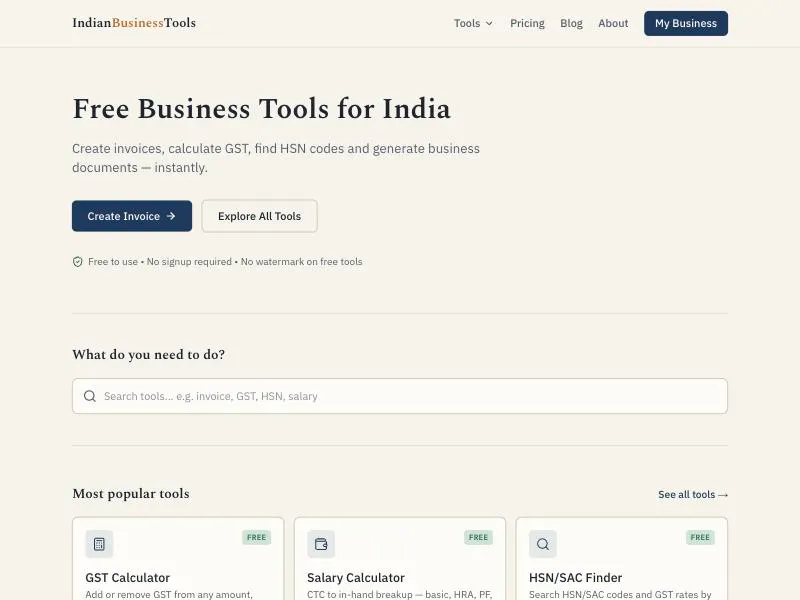 IndianBusinessTools