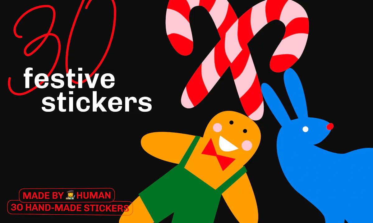 30 Festive Stickers