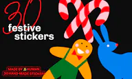 30 Festive Stickers