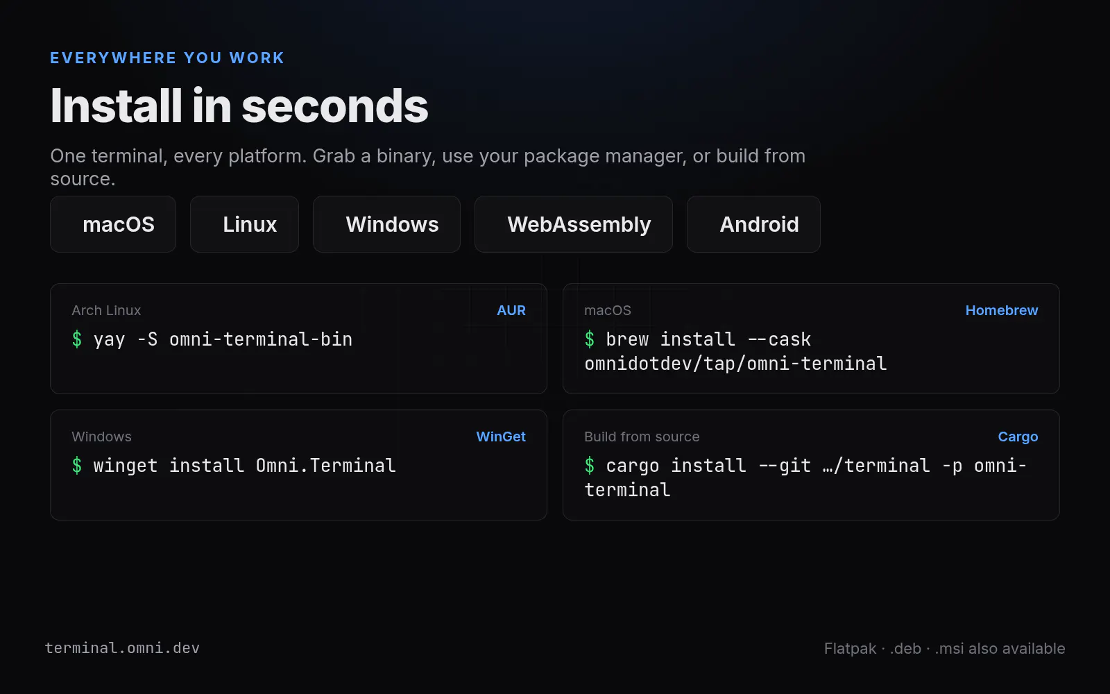 Omni Terminal gallery image