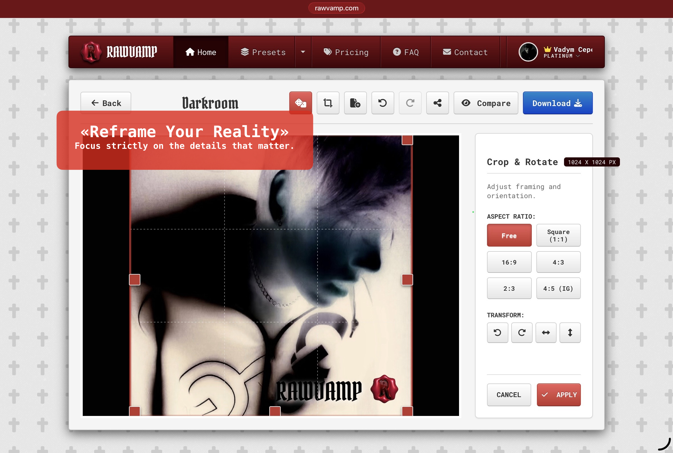 RawVamp: Dark Aesthetic & Webcore Editor gallery image