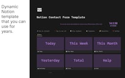 Notion Contact Form Template (Automatic) media 1