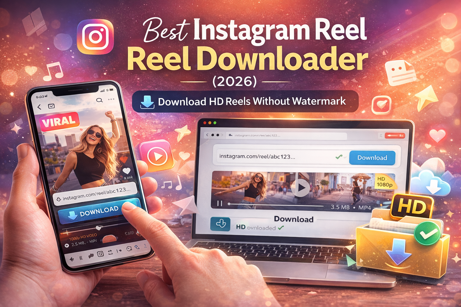 Insta Reel Downloader - Screenshot 3 showing product features and functionality