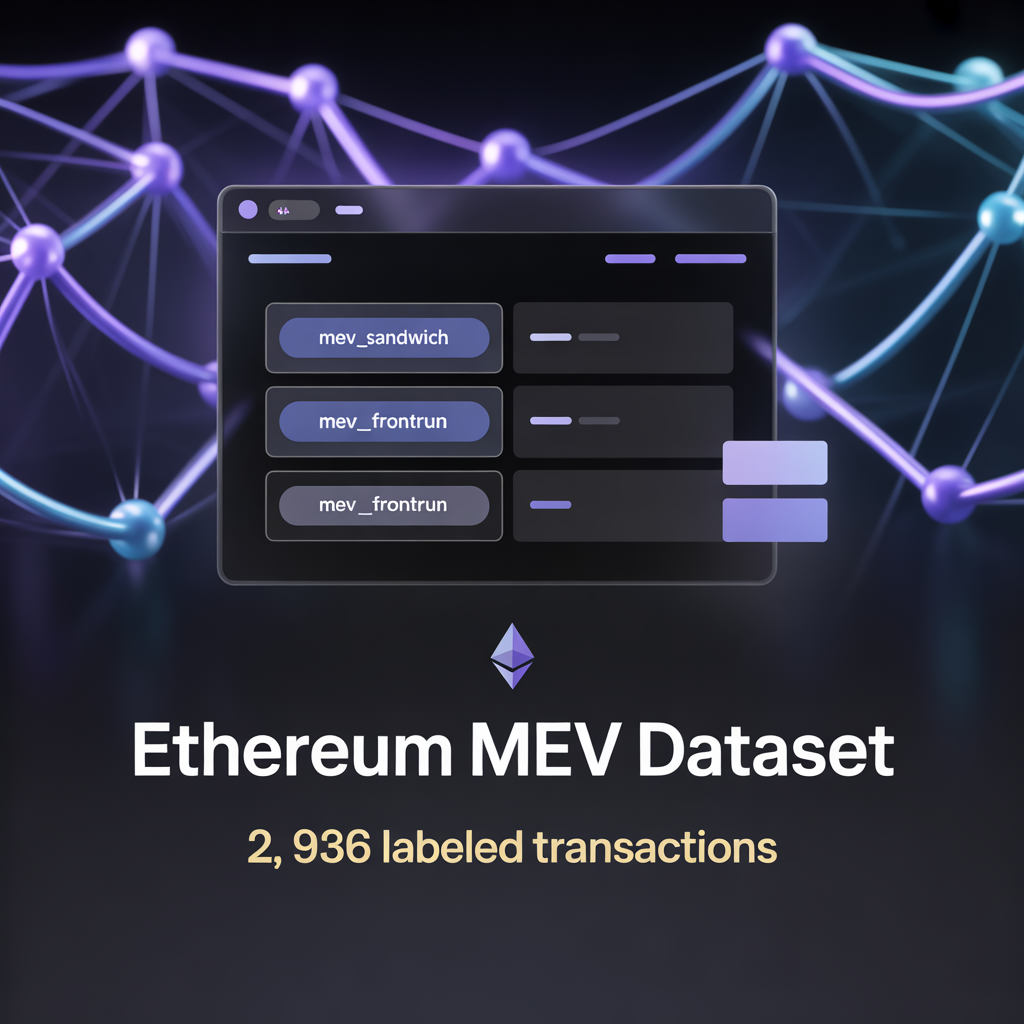 MEV Dataset – 2,936 Labeled Transactions