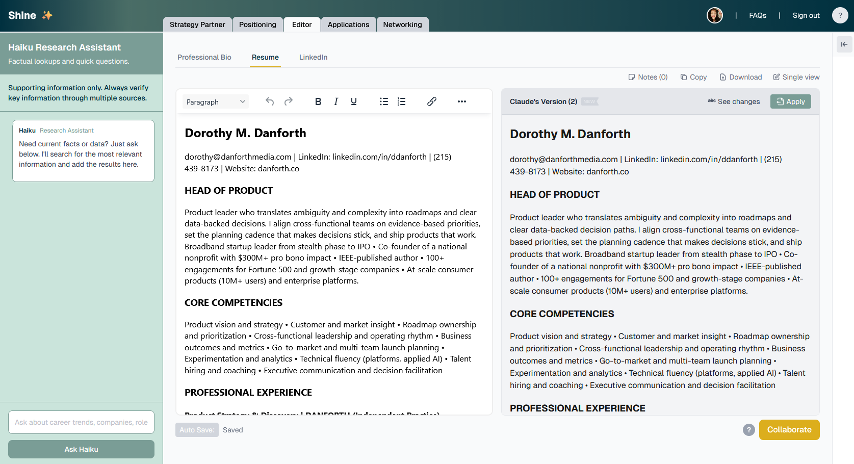 Shine - Screenshot 5 showing product features and functionality